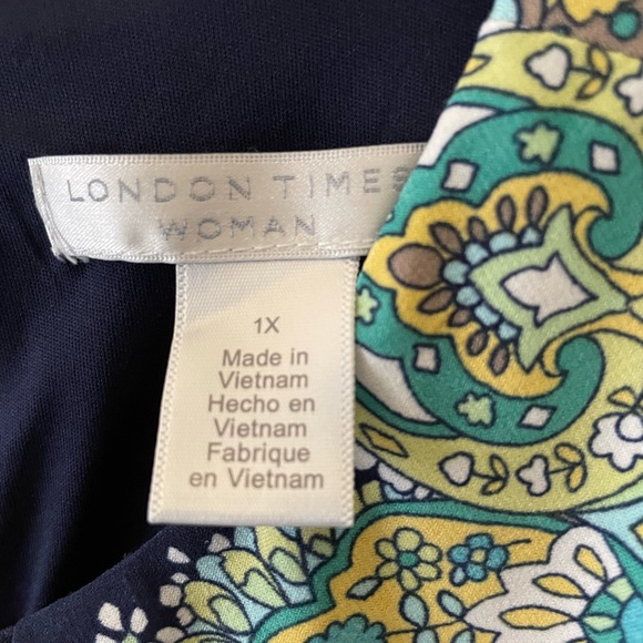 London Times 1X sleeveless sundress - Picture 2 of 3